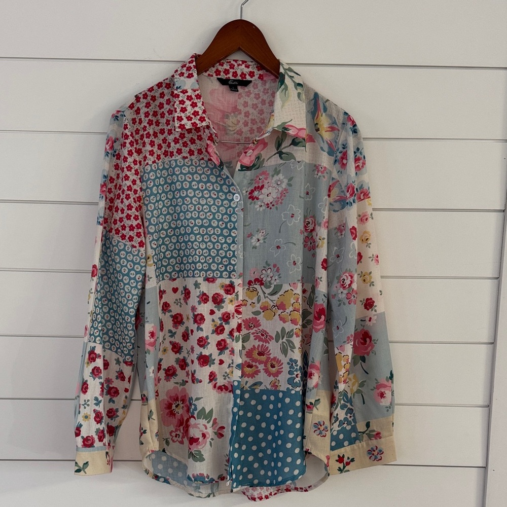 Floral Patchwork Button Down